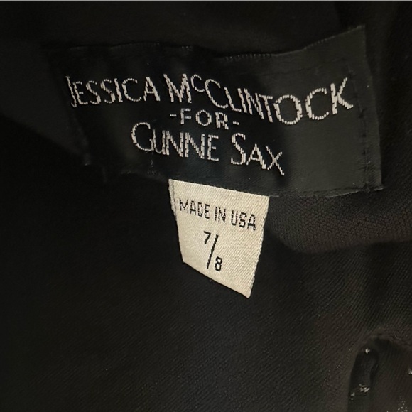 Vintage Gunne Sax Halter Long Formal Dress Cowl Neck Whimsigoth Size 7/8 - Picture 7 of 10